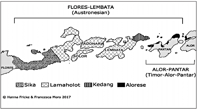 Map of Lamaholot language area