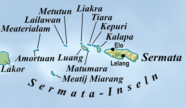 map Sermata Islands