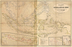 Historical map Dutch East Indies